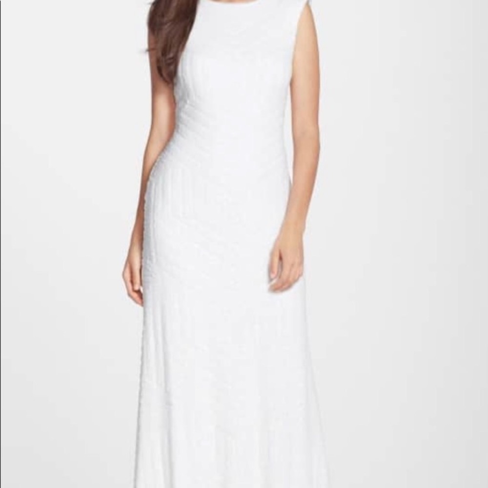 White Sequin Dress